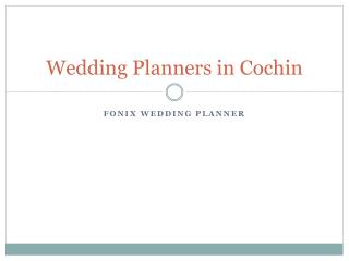 Wedding Planners in Cochin