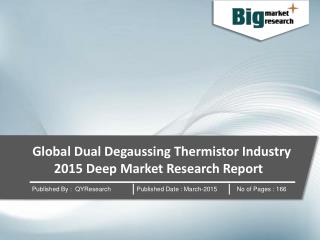 Global Dual Degaussing Thermistor Industry 2015