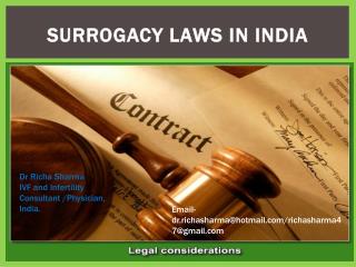 Surrogcy laws in india
