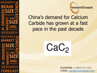 China's demand for Calcium Carbide has grown at a fast pace