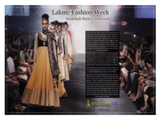 Lakme Fashion Week Official Designer Anarkali Suits