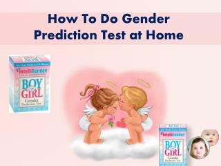 How To Do Gender Prediction Test at Home