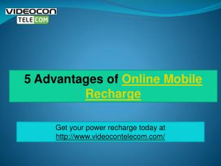 5 Advantages of Online Mobile Recharge