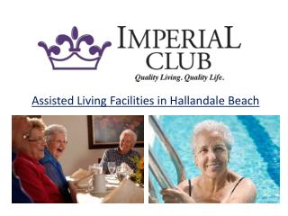 Assisted Living Facilities in Hallandale Beach