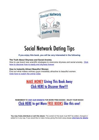 Social Network Dating Secrets