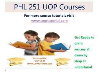PHI 445 UOP Courses / uoptutorial