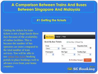 A Comparison Between Trains And Buses Between Singapore And Malaysia