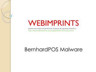 BernhardPOS Malware