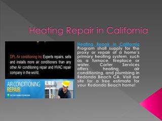 Heating Repair in California