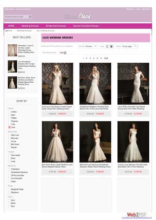 lace wedding dresses online