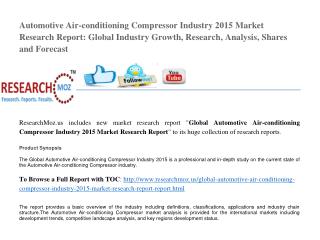 Global Automotive Air-conditioning Compressor Industry 2015 Market Research Report