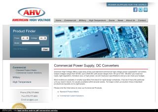 Commercial Power Supplies From AHV