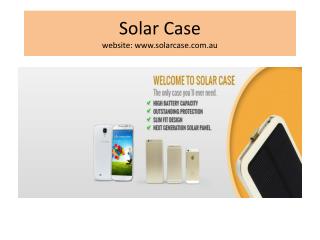 Solar case for iPhone, Solar battery case for Samsung, Australia