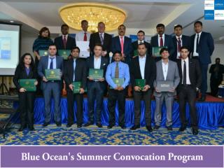 Blue Ocean's Summer Convocation Program