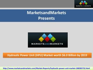 Hydraulic Power Unit Market by Applications, Region - 2019