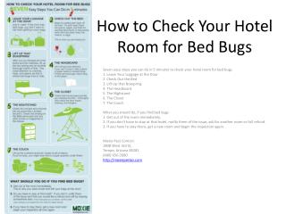 How to Check Your Hotel Room for Bed Bugs