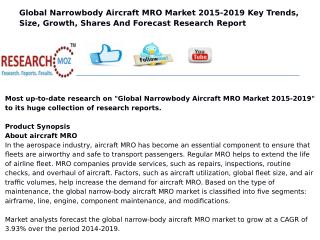 Global Narrowbody Aircraft MRO Market 2015-2019