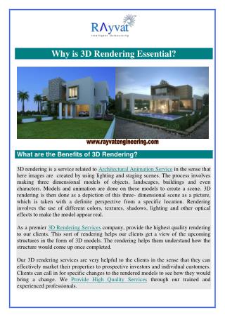 Why is 3D Rendering Essential?