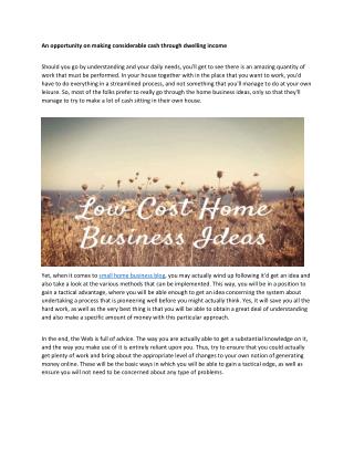 small home business ideas