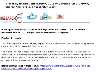 Global Hydration Belts Industry 2015 Market Research Report