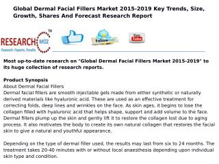 Global Dermal Facial Fillers Market 2015-2019