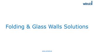 Folding and Glass Walls Solutions