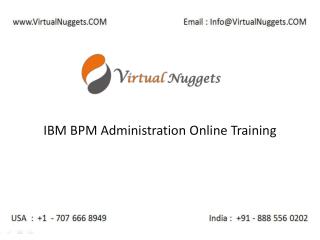 Instructor Led Live IBM Lombardi BPM Administration 8.5.6
