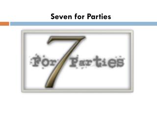 Dallas Wedding Venue - Seven for Parties