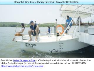 Beautiful Goa Cruise Packages at Cheapest Price