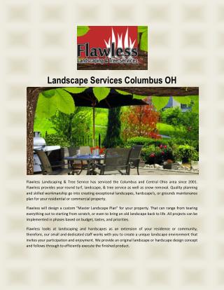 Landscape Services Columbus OH