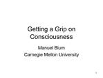 Getting a Grip on Consciousness