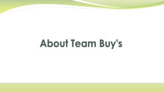 About Team Buy's