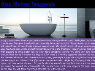 Rain Shower Singapore