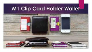M1 Clip Card Holder Wallet