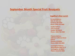 September Month Special Fruit Bouquets