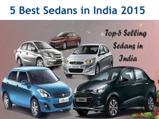 Top 5 Sedan Cars in India 2015