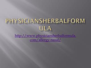 Herbal Remedies For Allergy