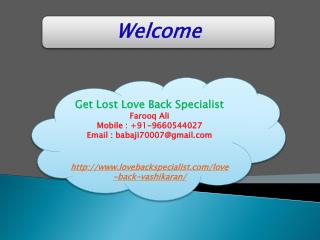 Love Back Vashikaran 91-9660544027