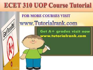 ECET 310 devry course tutorial/tutorial rank