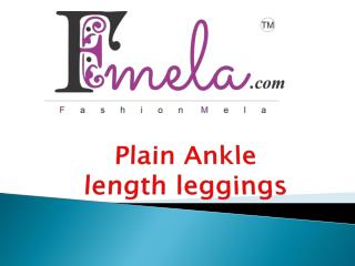Plain Ankle length leggings