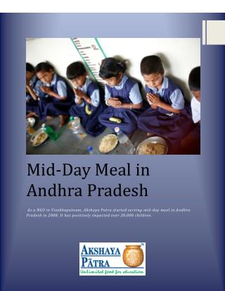 Mid-day Meal in Andhra Pradesh