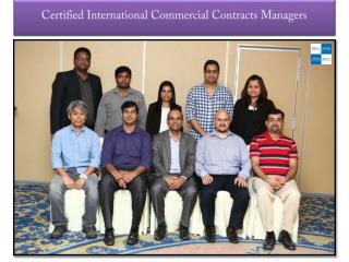 Certified International Commercial Contracts Managers