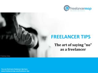 The art of saying "no" as a freelancer