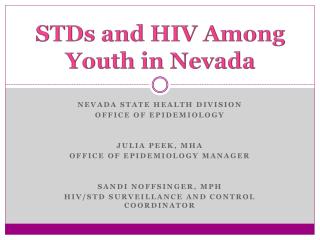 STDs and HIV Among Youth in Nevada