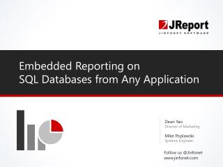 Embedded SQL Reporting on Databases from Any Application