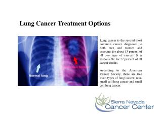 Lung Cancer Treatment Options