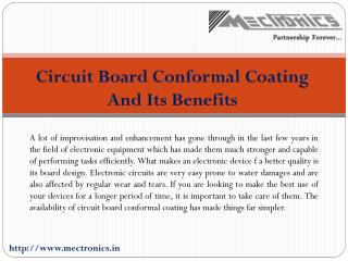 Circuit Board Conformal Coating
