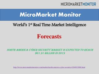 North America Cyber Security Market is Expected to Reach $33 billion in 2019
