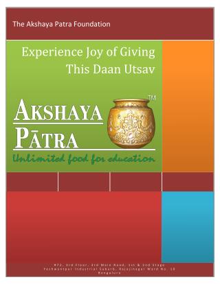 Experience Joy of Giving This Daan Utsav
