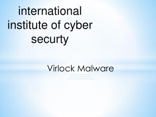 Virlock Malware